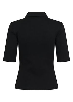 Drew polo bluse Black Gestuz 